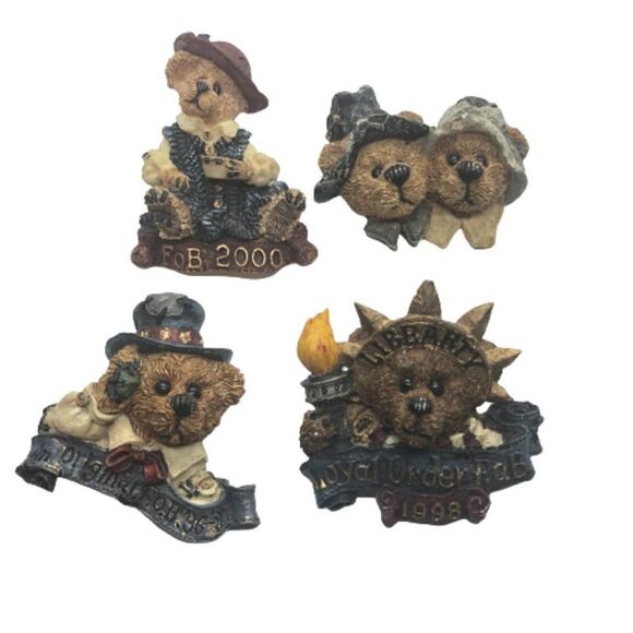 Bundle of 4 Vintage Boyd's Bears Figural Pins / Brooches - Picture 1 of 7